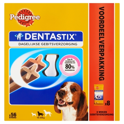 Pedigree Dentastix Gebitsverzorgende Hondensnacks Medium - 56 stuks