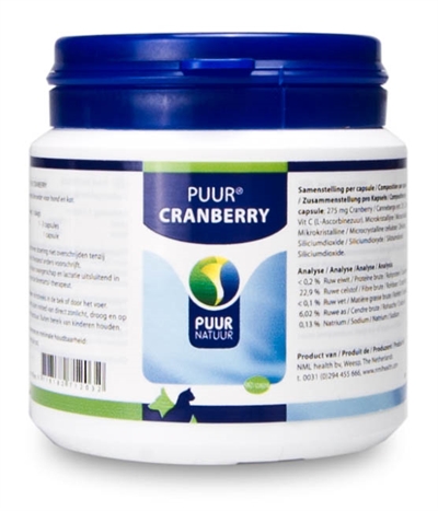 Puur natuur cranberry compleet product afbeelding