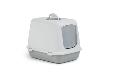 Savic kattenbak oscar grijs / wit product afbeelding