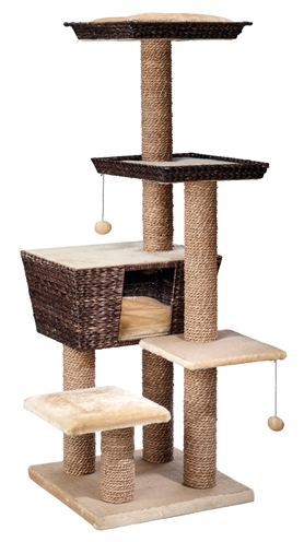 Ebi Krabpaal Trend Curacao Bruin 48x48x141 Cm product afbeelding