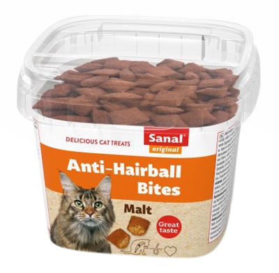 Sanal Cat Hairball Bites Cup 75 Gr product afbeelding