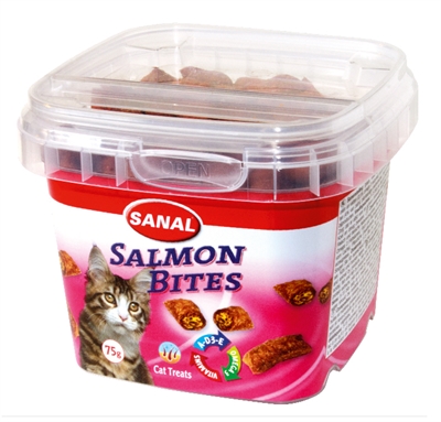 Sanal Cat Salmon Bites Cup 75 Gr product afbeelding