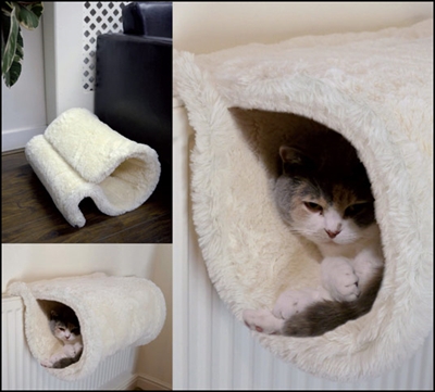Rosewood radiator tunnel voor kat wit product afbeelding