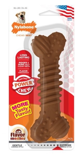 Nylabone durable chew textured bone kip product afbeelding