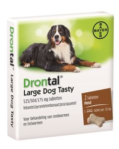 Bayer drontal ontworming hond l tasty