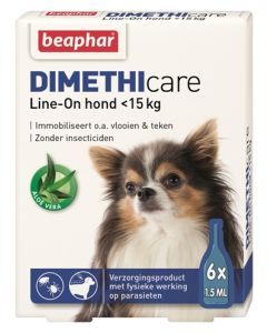 Beaphar dimethicare lineon hond tegen vlooien en teken