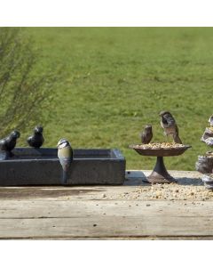Best for birds vogelbad terrazzo granito grijs