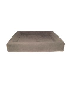 Bia bed fleece overtrek hondenmand taupe