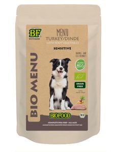 Biofood organic hond kalkoen menu pouch