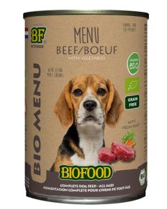 Biofood organic hond rund menu blik