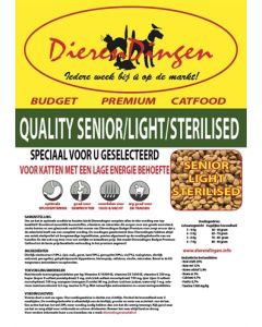 Budget premium catfood quality senior / light / sterilised