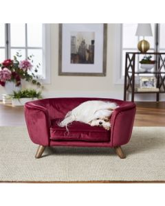 Enchanted hondenmand / sofa romy wijnrood