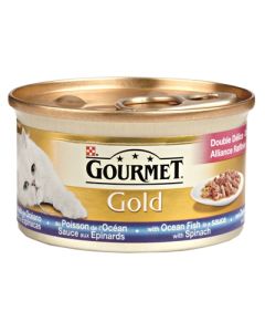 Gourmet gold luxe mix zeevis in saus met spinazie