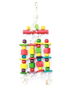 Happy pet speelgoed block n beads papegaai