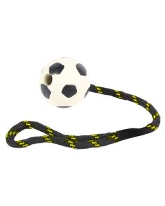 Happy pet tough toys werptouw met rubber voetbal