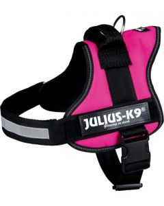 Julius k9 powerharnas / tuig voor labels fuchsia