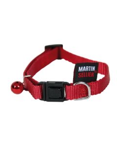 Kattenhalsband nylon uni rood