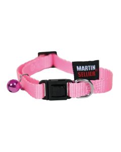 Kattenhalsband nylon uni roze