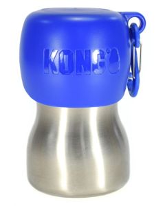 Kong h2o drinkfles rvs blauw