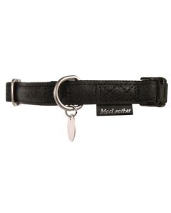 Macleather halsband zwart