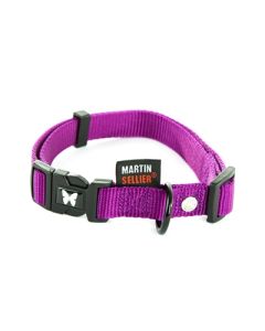 Martin halsband nylon paars verstelbaar