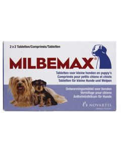 Milbemax tablet ontworming puppy/kleine hond