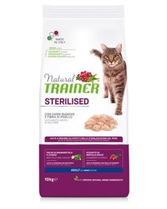 Natural trainer cat sterilised white meat