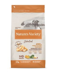 Natures variety selected adult mini free range chicken