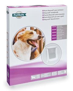 Petsafe hondenluik large wit/transparant