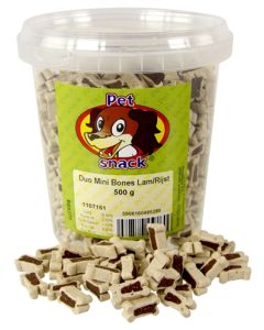 Petsnack botjes mini duo lam/rijst