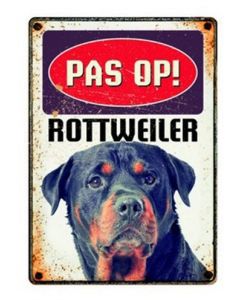 Plenty gifts waakbord blik rottweiler