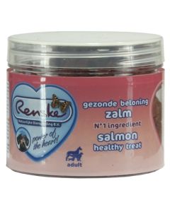 Renske hond gezonde beloning mini hartjes zalm