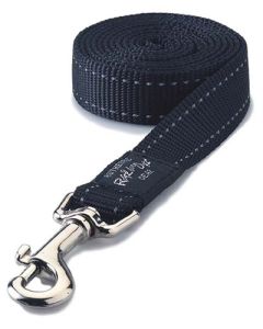 Rogz for dogs fanbelt long lijn zwart