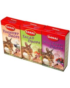 Sanal knaagdier 3pack drops yogurt/salad/wild berry