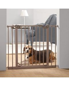 Savic dog barrier afsluithek met kleine deur grijs