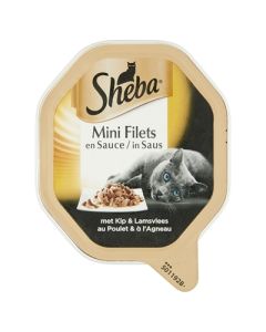 Sheba alu mini filets kip / lam in saus