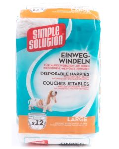 Simple solution wegwerp honden luier