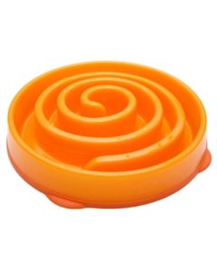 Slobowl feeder mini coral spiraal oranje