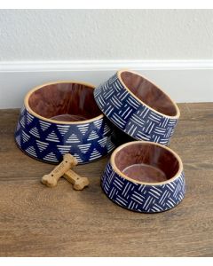 Tarhong voerbak hond oasis melamine indigo blauw