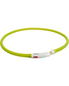 Trixie halsband usb siliconen lichtgevend oplaadbaar groen