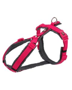 Trixie hondentuig premium trekking fuchsia / grijs