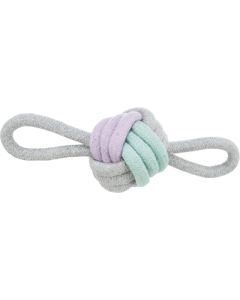 Trixie junior knoopbal met 2 handlussen touw