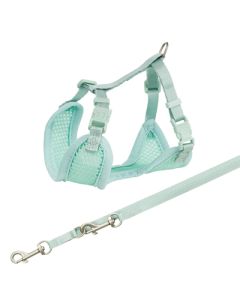 Trixie junior puppytuig soft met riem mintgroen