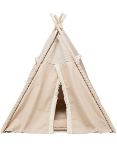 Trixie kattenmand tipi boho beige