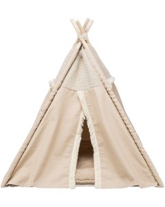 Trixie kattenmand tipi boho beige