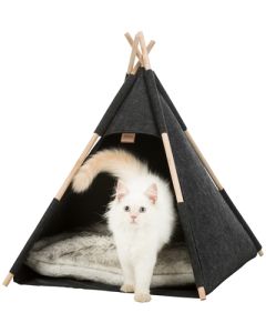 Trixie kattenmand tipi vilt antraciet