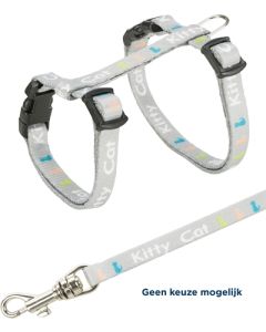 Trixie kittentuig junior met riem kitty cat assorti