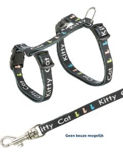 Trixie kittentuig junior met riem kitty cat assorti