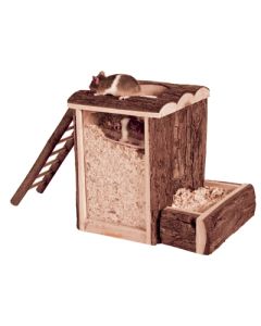 Trixie natural living speel en graaftoren hamster