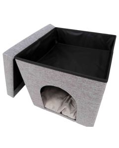 Trixie poef kattenmand relaxiglo alois grijs